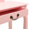 Toucador c/ banco 65x36x128 cm MDF e madeira de paulownia rosa - Image 7