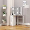 Mesa de maquilhagem/toucador com luzes LED branco claro
