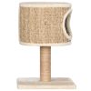 Árvore p/ gatos c/ ninho e poste arranhador 52 cm erva marinha - Image 4