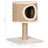Árvore p/ gatos c/ ninho e poste arranhador 52 cm erva marinha - Image 7