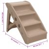 Escadas para cães dobráveis 62x40x49,5 cm castanho - Image 9