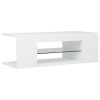 Móvel de TV com luzes LED 90x39x30 cm branco - Image 2