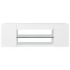Móvel de TV com luzes LED 90x39x30 cm branco - Image 8