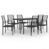 7 pcs conjunto de jantar para jardim