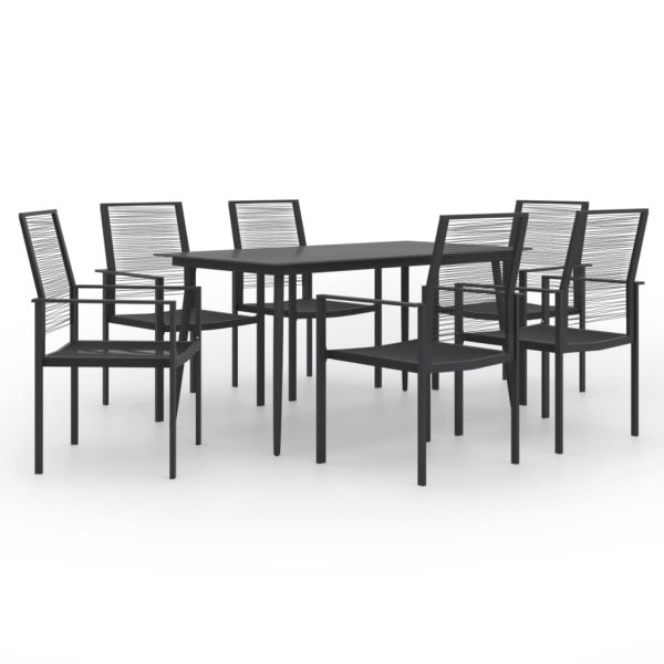 7 pcs conjunto de jantar para jardim