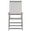 Cadeiras jardim reclináveis c/ almofadões 6 pcs acácia maciça - Image 4