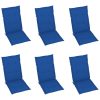 Cadeiras jardim reclináveis c/ almofadões 6 pcs acácia maciça - Image 6