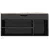 Banco sapateira + almofadão contr. 104x30x49cm preto brilhante - Image 5