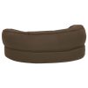 Cama para cães ergonómica 60x42 cm aspeto linho castanho - Image 5