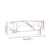 Cama p/ cães em espuma ergonómico 60x42cm couro artificial azul - Image 7