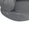 Cama p/ cães espuma ergonómico 60x42 cm couro artificial cinza - Image 6