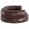 Cama p/ cães espuma ergonómico 75x53 cm couro artific. castanho - Image 5