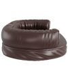 Cama p/ cães espuma ergonómico 88x65 cm couro artific. castanho - Image 5