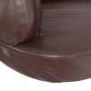 Cama p/ cães espuma ergonómico 88x65 cm couro artific. castanho - Image 6