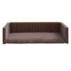 Cama/ninho para bagageira carro 70x45cm aspeto linho castanho - Image 5