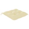 Cadeiras de jardim c/ almofadões branco nata 8 pcs teca maciça - Image 10