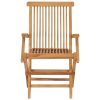 Cadeiras de jardim c/ almofadões azuis-claros 8 pcs teca maciça - Image 5