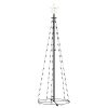 Árvore de Natal em cone c/ 70 luzes LED 50x120 cm branco quente - Image 5