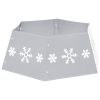 Saia para árvore de Natal Ø68x25 cm prateado e branco - Image 4