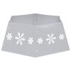 Saia para árvore de Natal Ø68x25 cm prateado e branco - Image 5