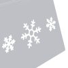 Saia para árvore de Natal Ø68x25 cm prateado e branco - Image 6