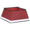 Saia para árvore de Natal 48x48x25 cm vermelho e branco - Image 2