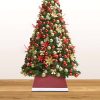 Saia para árvore de Natal 48x48x25 cm vermelho e branco - Image 3