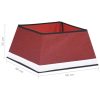 Saia para árvore de Natal 48x48x25 cm vermelho e branco - Image 6