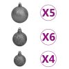 Árvore Natal artificial pré-iluminada c/ bolas 180cm PVC azul - Image 7