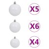 Árvore Natal artificial pré-iluminada c/ bolas 180cm PVC azul - Image 8