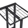 Suporte de vasos c/ 5 prateleiras 43x22x98 cm metal preto - Image 6