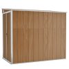 Abrigo suspenso p/ jardim 118x194x178 cm aço galvaniz. castanho - Image 2