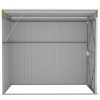 Abrigo suspenso p/ jardim 118x194x178 cm aço galvaniz. castanho - Image 5