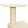 Árvore para gatos c/ postes arranhadores sisal 119 cm cor creme - Image 7