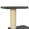 Árvore p/ gatos c/ postes arranhadores sisal 119cm cinza-escuro - Image 7