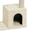Árvore para gatos c/ postes arranhadores sisal 70 cm cor creme - Image 5