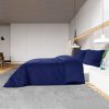 Conjunto capa de edredão 240x220cm microfibra leve azul marinho - Image 4