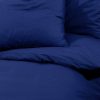 Conjunto capa de edredão 240x220cm microfibra leve azul marinho - Image 7