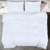 Conjunto de capa de edredão microfibra leve 240x220 cm branco - Image 5