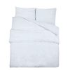 Conjunto de capa de edredão microfibra leve 200x200 cm branco - Image 2