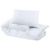 Conjunto de capa de edredão microfibra leve 200x200 cm branco - Image 6