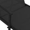 Espreguiçadeira em aço e textilene preto - Image 7