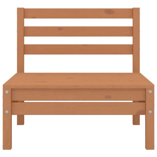 7 pcs conjunto lounge de jardim pinho maciço castanho mel - Image 7