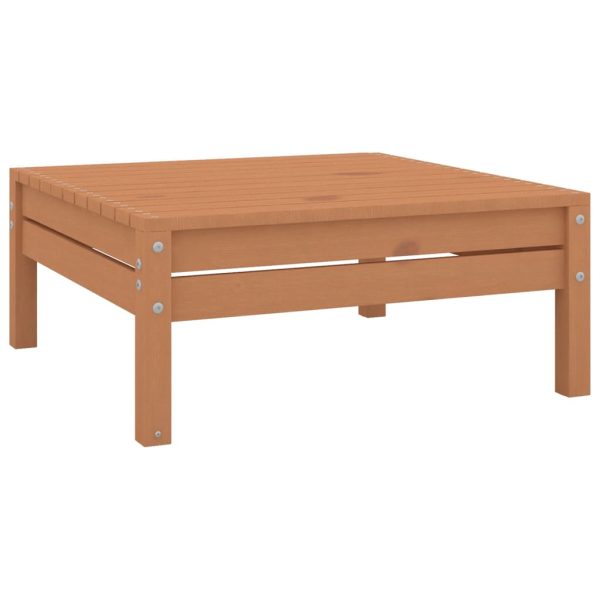 7 pcs conjunto lounge de jardim pinho maciço castanho mel - Image 8