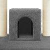 Árvore p/ gatos c/ postes arranhadores sisal 110cm cinza-escuro - Image 7