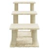 Árvore para gatos c/ postes arranhadores sisal 50,5 cm cor creme - Image 6