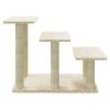 Árvore para gatos c/ postes arranhadores sisal 50,5 cm cor creme - Image 7