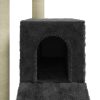 Árvore p/ gatos c/ postes arranhadores sisal 92 cm cinza-escuro - Image 7