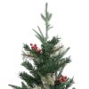Árvore de Natal com pinhas 195 cm PVC e PE verde - Image 4