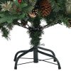 Árvore de Natal com pinhas 195 cm PVC e PE verde - Image 5